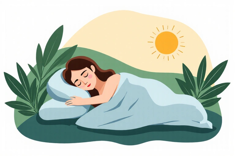 Person sleeping peacefully in a bed, symbolizing the importance of restorative sleep for health